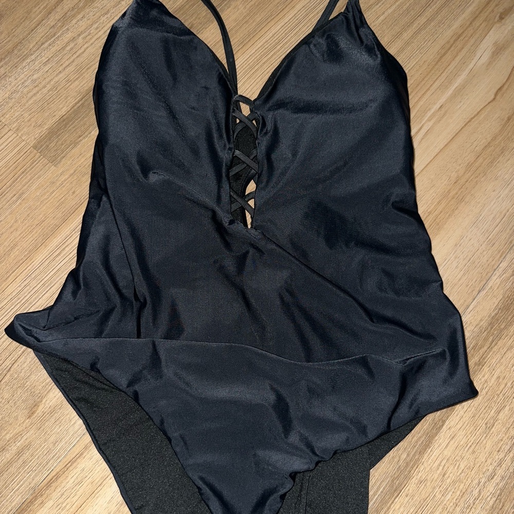 BCA Black 3X One piece Swimsuit